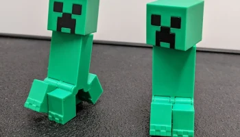 Шарнирный Minecraft Creeper: печать на месте............ Шарнирный Minecraft Creeper: печать на месте............