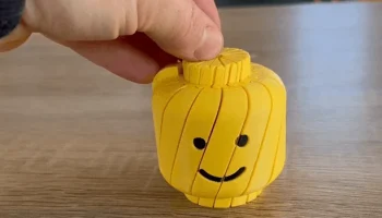Извилистая голова-непоседа из LEGO