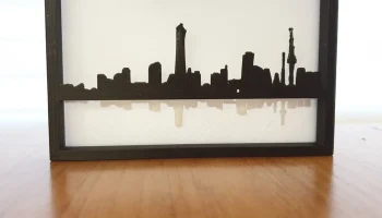 Силуэты городских горизонтов (несколько вариантов дизайна... 2