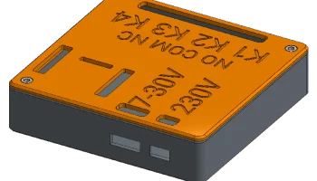 Корпус 4-канального релейного модуля ESP32........