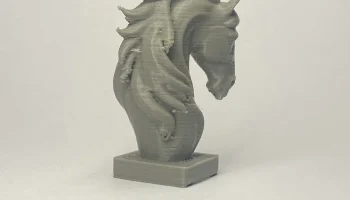Голова лошади - реалистичная 3D-скульптура... 2