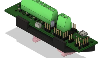 Адаптер Klipper Expander на DIN-рейку