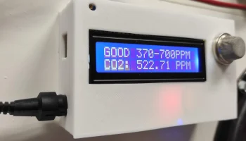 Корпус счетчика газа CO2 на Arduino