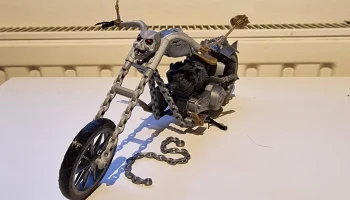 Обновление! Мотоцикл Ghost Rider (2020) Мини-версия! Диза... 9