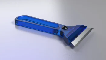 Скребок с лезвием бритвы