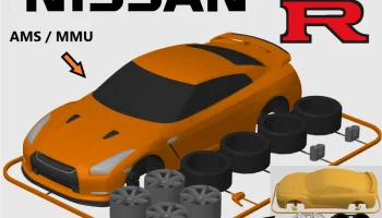 Kit Card Nissan GT-R R35 (масштаб 1:24) Kit Card Nissan GT-R R35 (масштаб 1:24)
