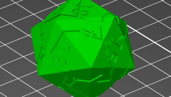 Набор сломанных кубиков D&D (D4, D6, D8, D10, D12, D20) исправлен и оптимизирован для печати. 5