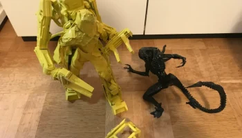 Бой Чужой против Power Loader своими руками со светодиодн.. 4