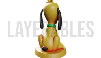 Файл Pluto STL - 3D-печать милой собаки Диснея - модель к... 4