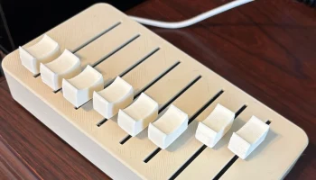 MIDI-слайдеры - банк из 8 фейдеров, сделанный своими рука..