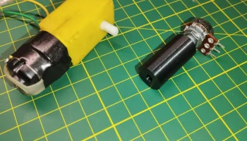 Переходник для редуктора двигателя ТТ на потенциометр 360... 2