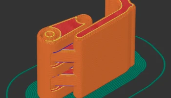 Gridfinity Rugged Box - ультранизкая защелка, высота 3U с..