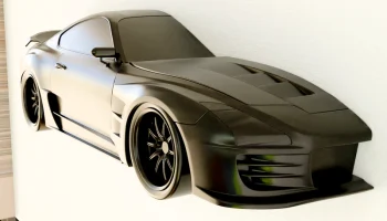 Toyota Supra V12 от Top Secret, настенный монтаж............