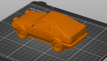 AE86 Тойота в стиле аниме 1