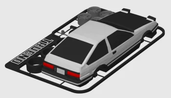 Карта комплекта Toyota Sprinter Trueno (AE86, известная по Initial D) 2