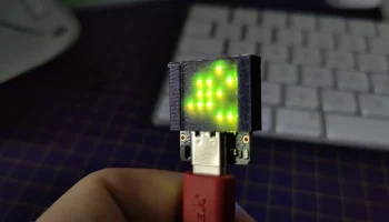 Мини-матричный козырек для платы ESP32-C3........