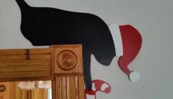 Дверной косяк Рождественский кот...