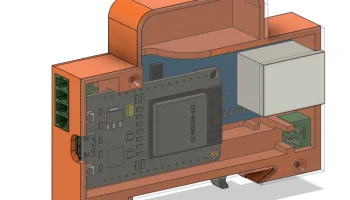 Крепление на DIN-рейку ESP32 + Lan8720