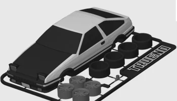 Карта комплекта Toyota Sprinter Trueno (AE86, известная по Initial D) 1