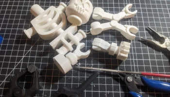 Мега-скелет в стиле Lego с одинарным принтом... 3