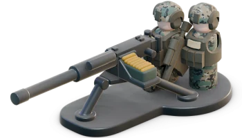 Нижний диапазон - артиллерийская группа USMC M2...