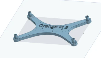 Orange Pi 5 - монтажный кронштейн для DIN-зажимов........