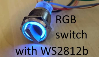 Многоцветный переключатель с WS2812b............