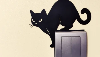 Выключатель света / украшение для розетки Cat - модель 8 для 3D-печати