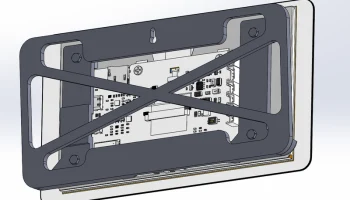 Настенный держатель (наклон 5&deg;) для LCD-7B-ESP32-S3-Touch.. 8